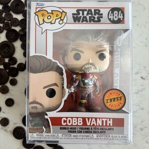 Star Wars Funko Pop Cobb Vanth #484 CHASE Unmasked Boba Fett Armor New
